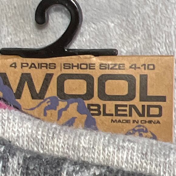 Born Outdoor 4 Pack Wool Blend Boot Socks - Picture 4 of 6